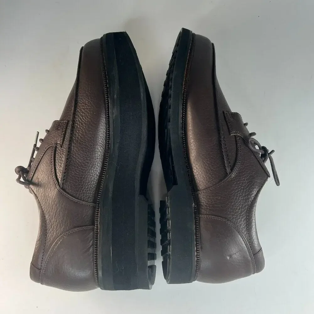 Apex Uneven Legs Lexington Brown Leather Oxford Dress Shoes Men 9.5 NWOT